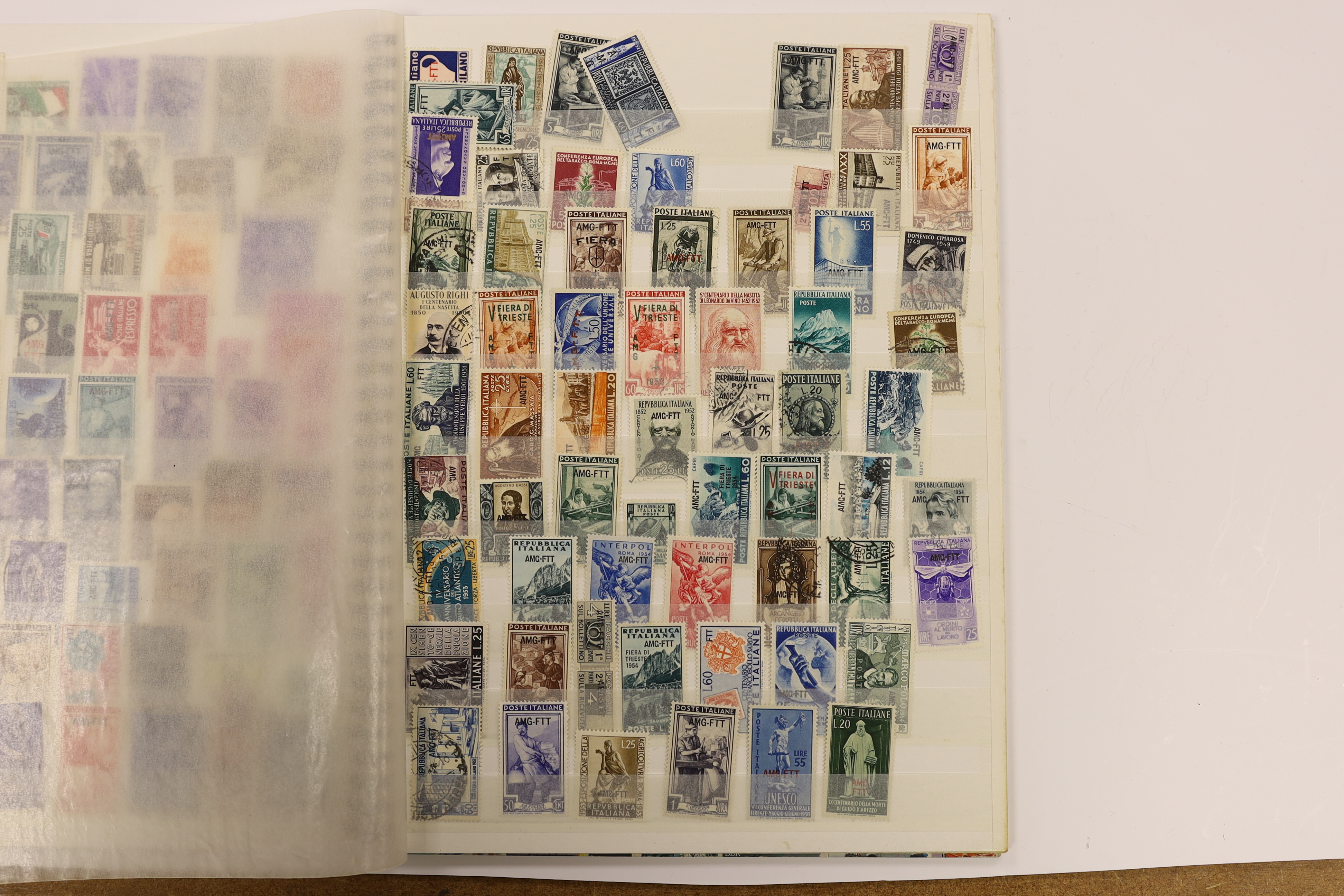 Various collections of stamps in nine albums and stockbooks Including France and Colonies, Latvia, Trieste, Norway, Estonia, etc.